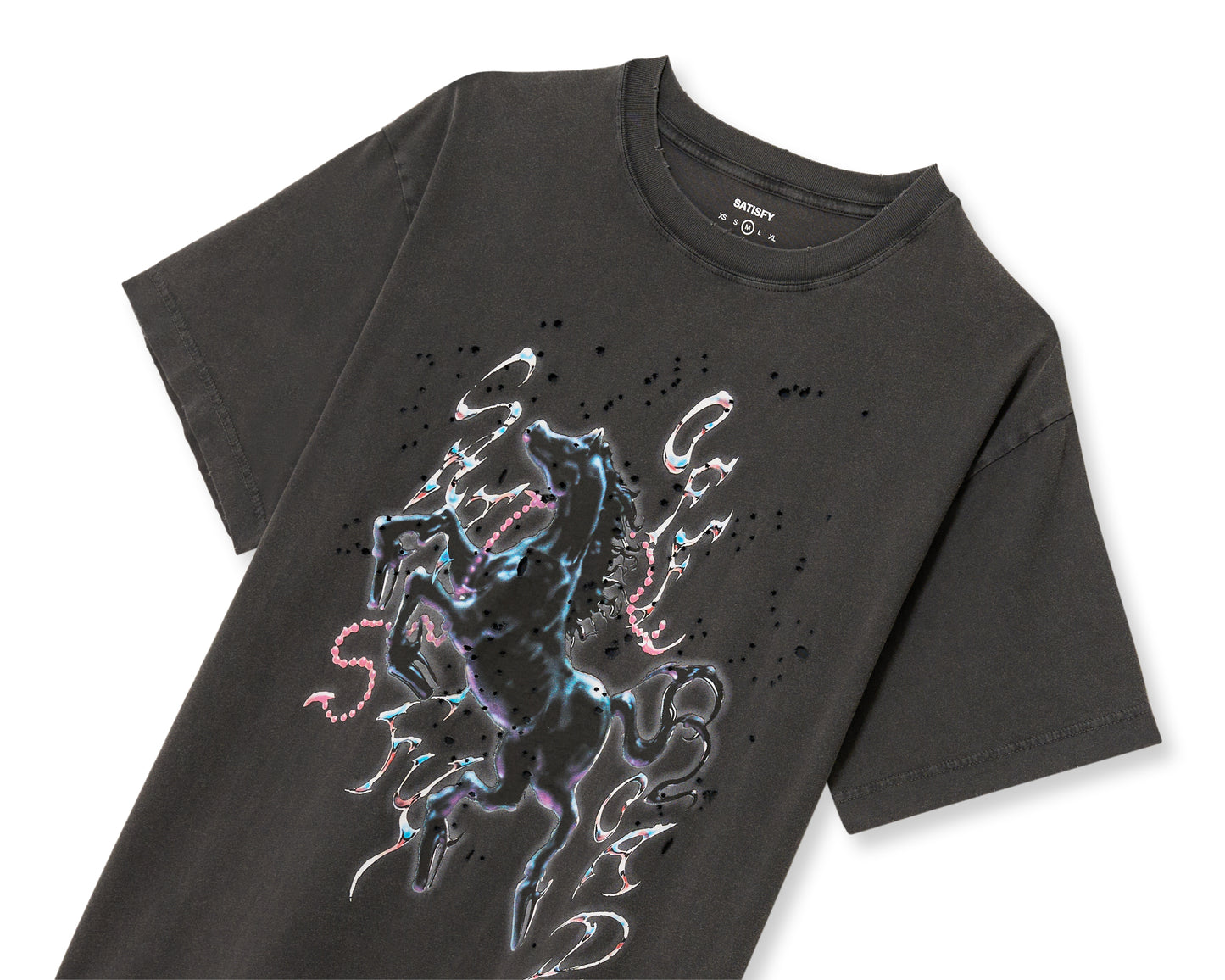 Satisfy MothTech T-Shirt - Aged Black