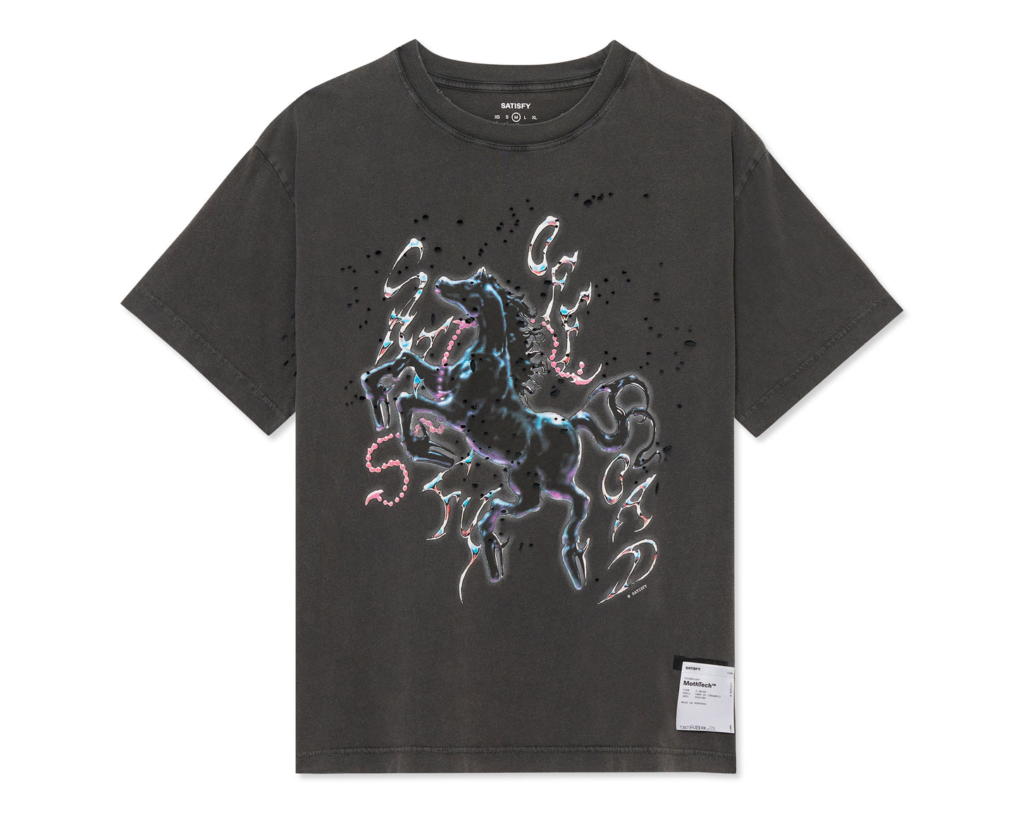 Satisfy MothTech T-Shirt - Aged Black