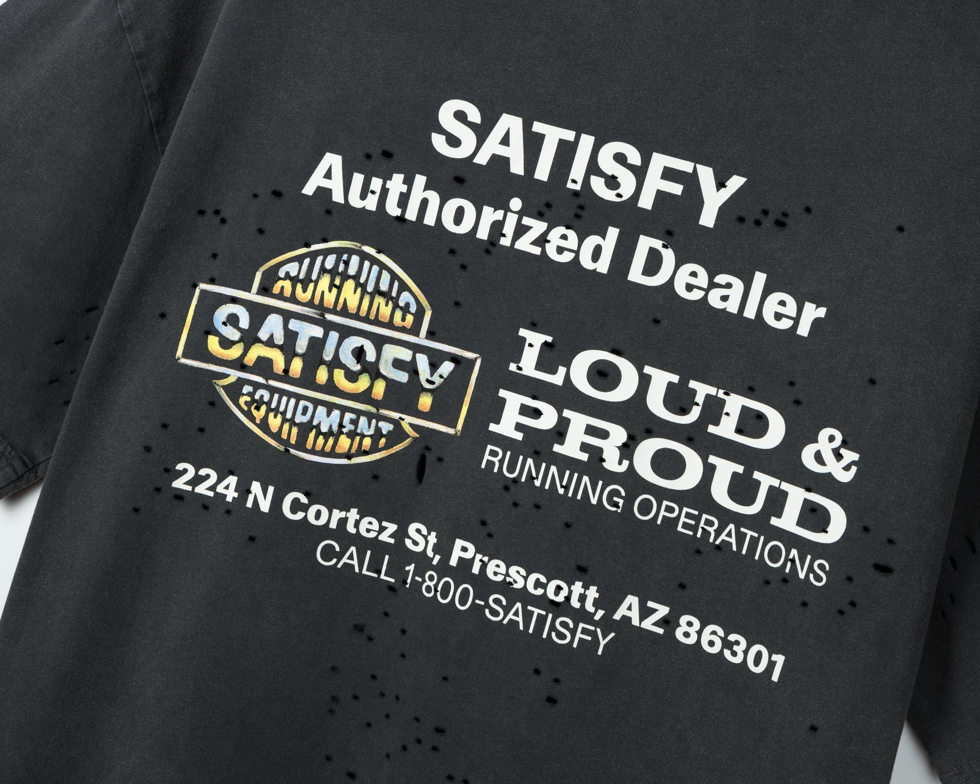 Satisfy MothTech T-Shirt - Aged Black