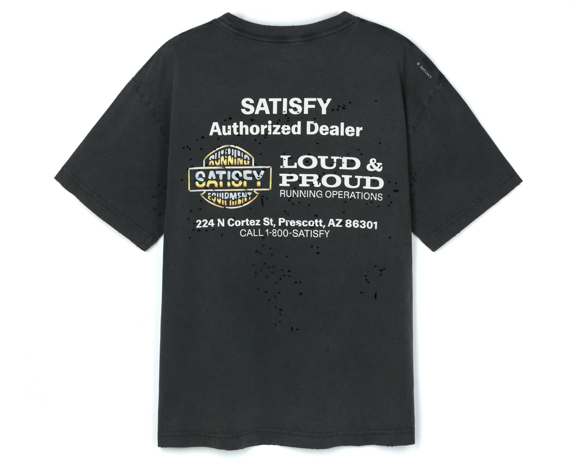 Satisfy MothTech T-Shirt - Aged Black