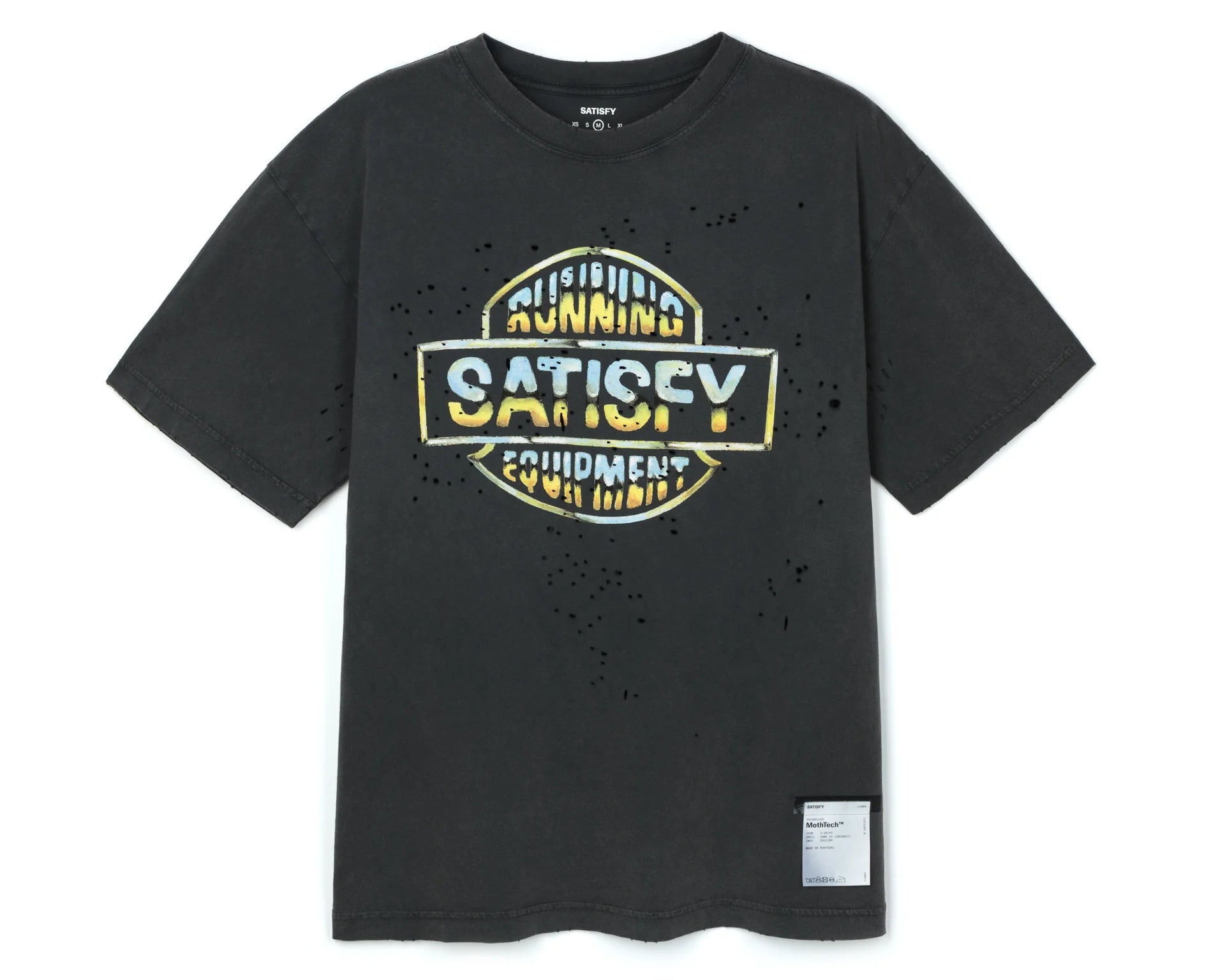 Satisfy MothTech T-Shirt - Aged Black