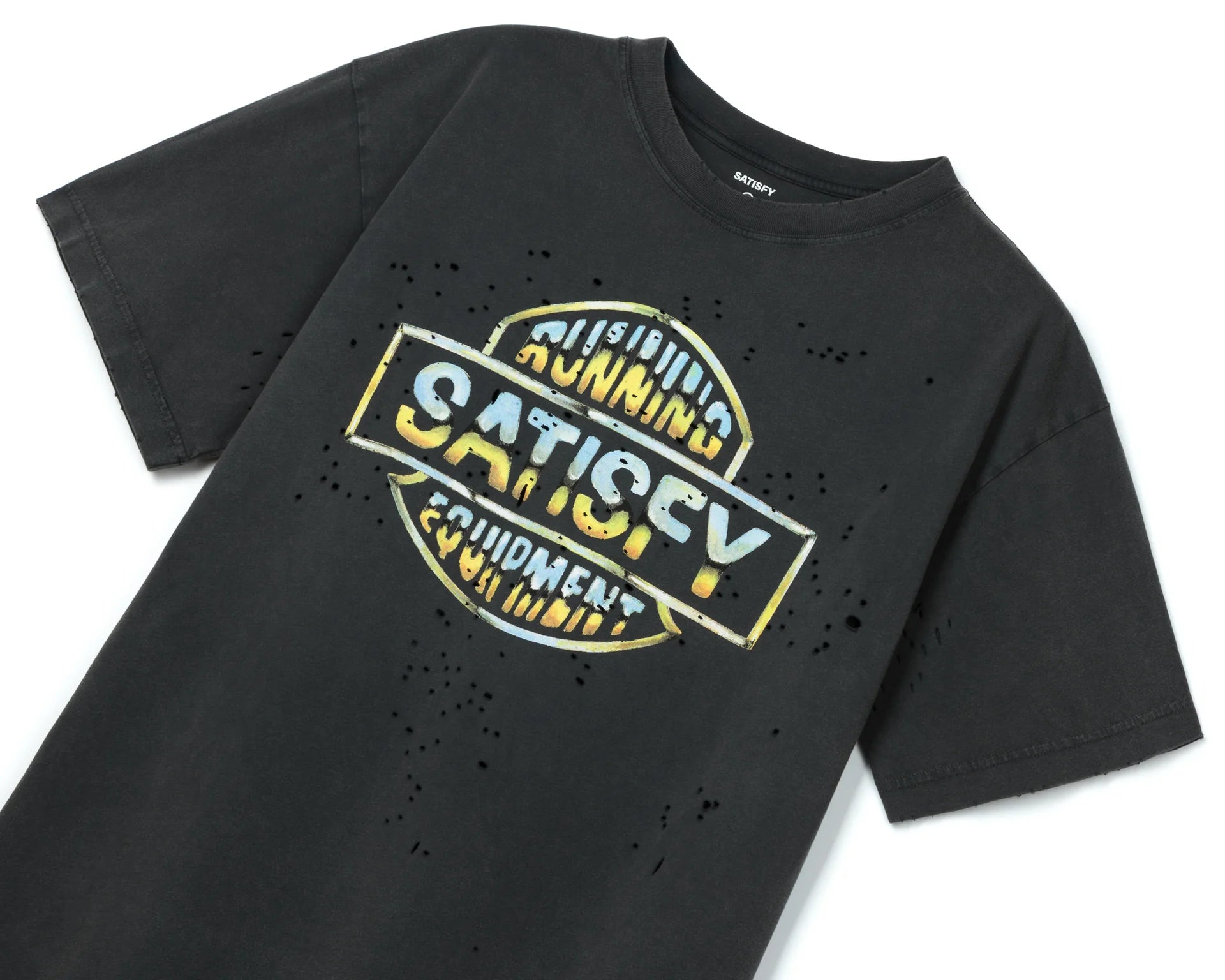 Satisfy MothTech T-Shirt - Aged Black