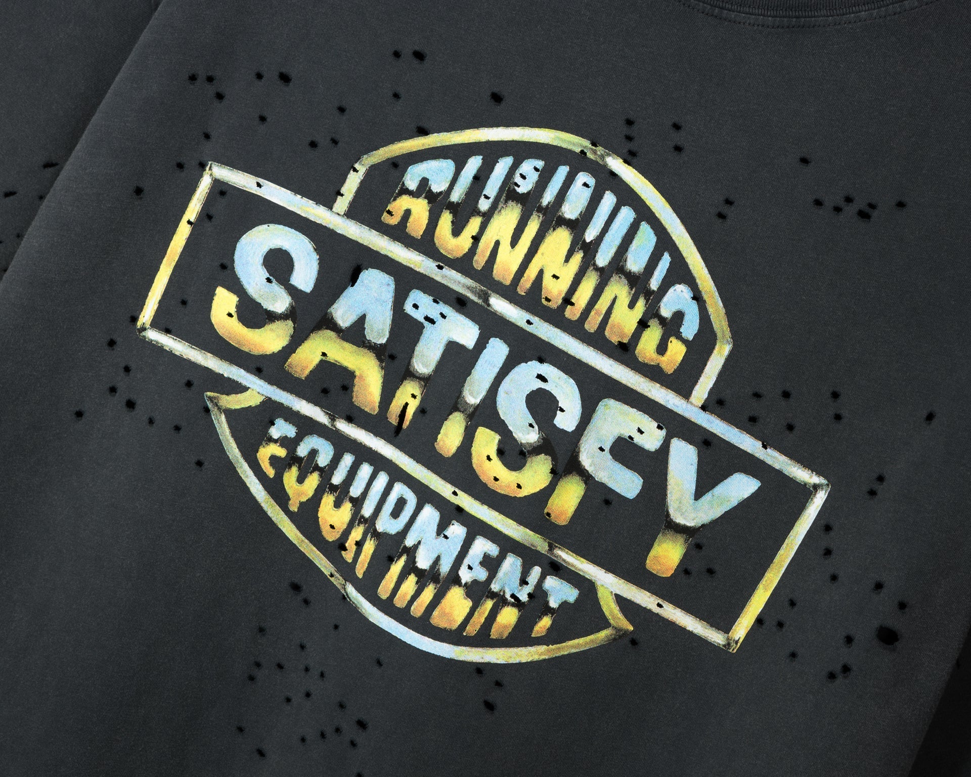 Satisfy MothTech T-Shirt - Aged Black
