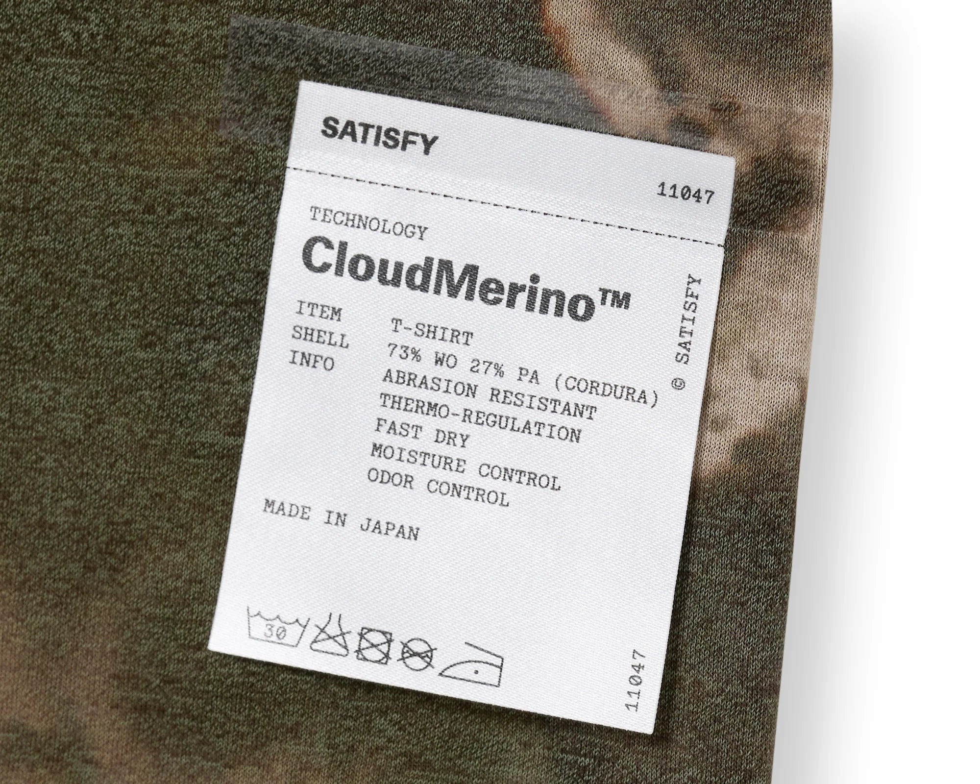 Satisfy CloudMerino™ Cordura® T-Shirt - Batik Military Olive