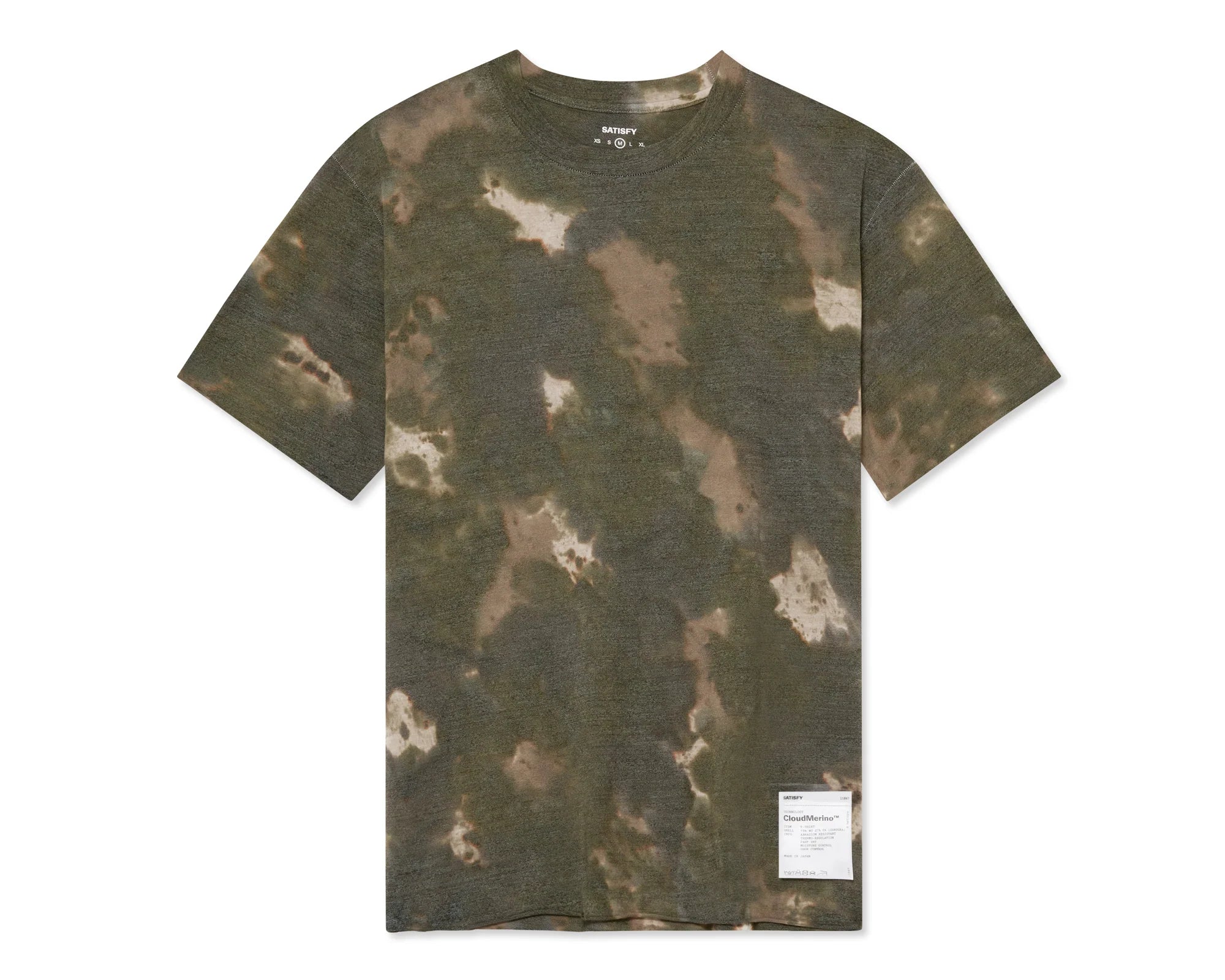 Satisfy CloudMerino™ Cordura® T-Shirt - Batik Military Olive Satisfy CloudMerino™ Cordura® T-Shirt - Batik Military Olive