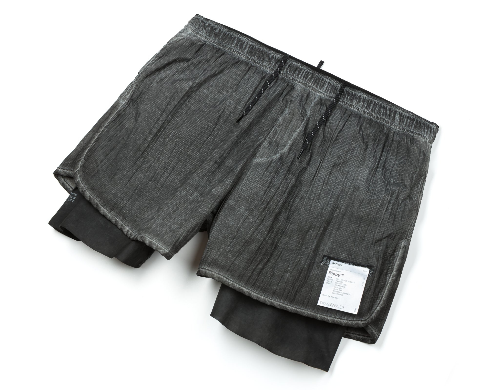 Satisfy Rippy™ 3" Trail Shorts - Mineral Graphite