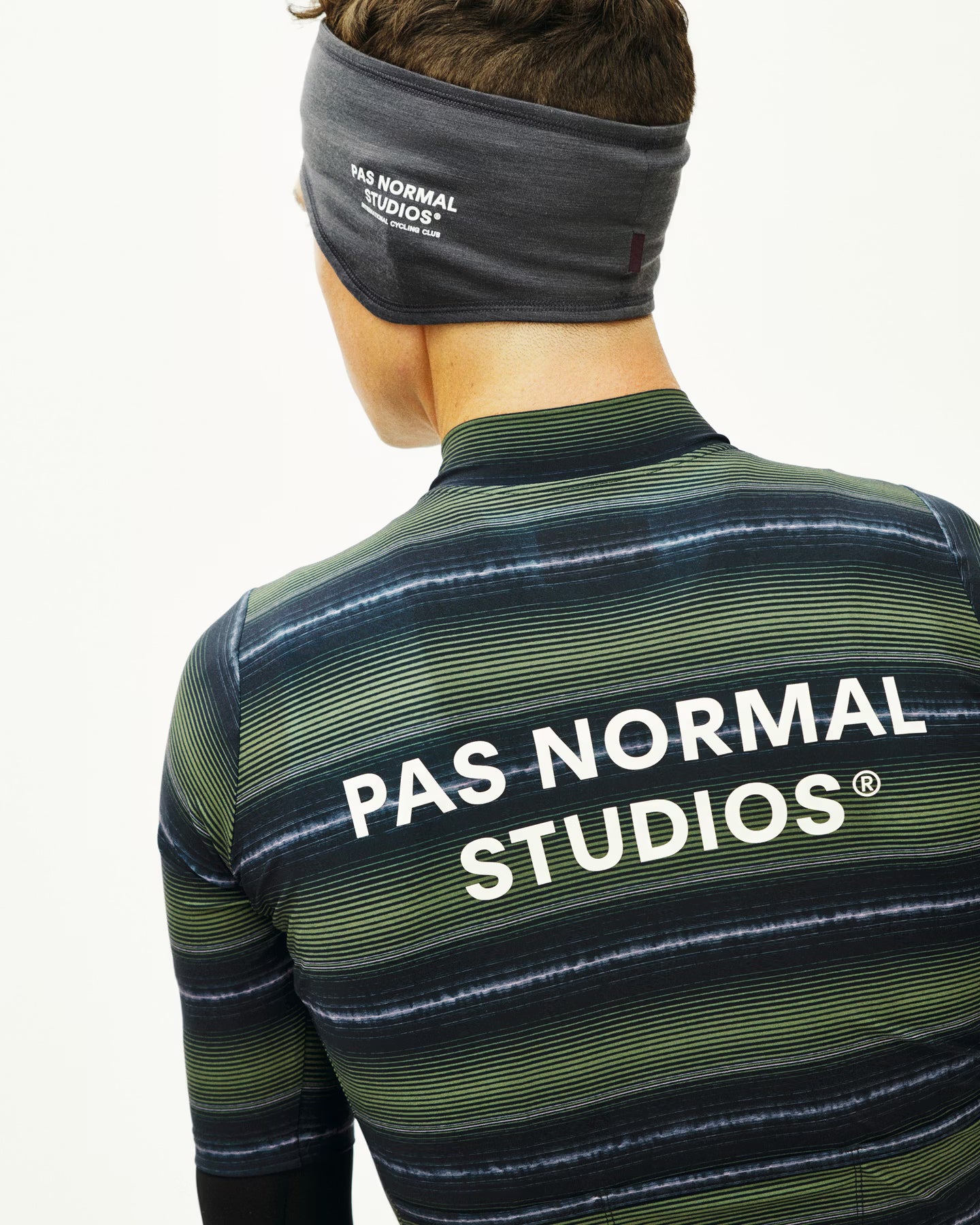 Pas Normal Studios Men's Essential Jersey - Light Olive Stripe