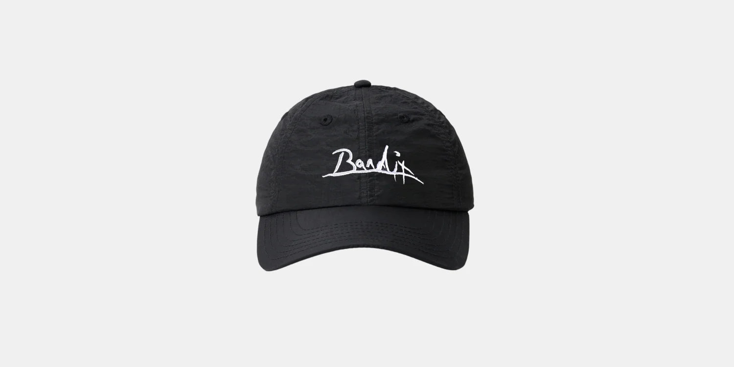 Bandit Nylon Signature Bandit Dad Hat - Black