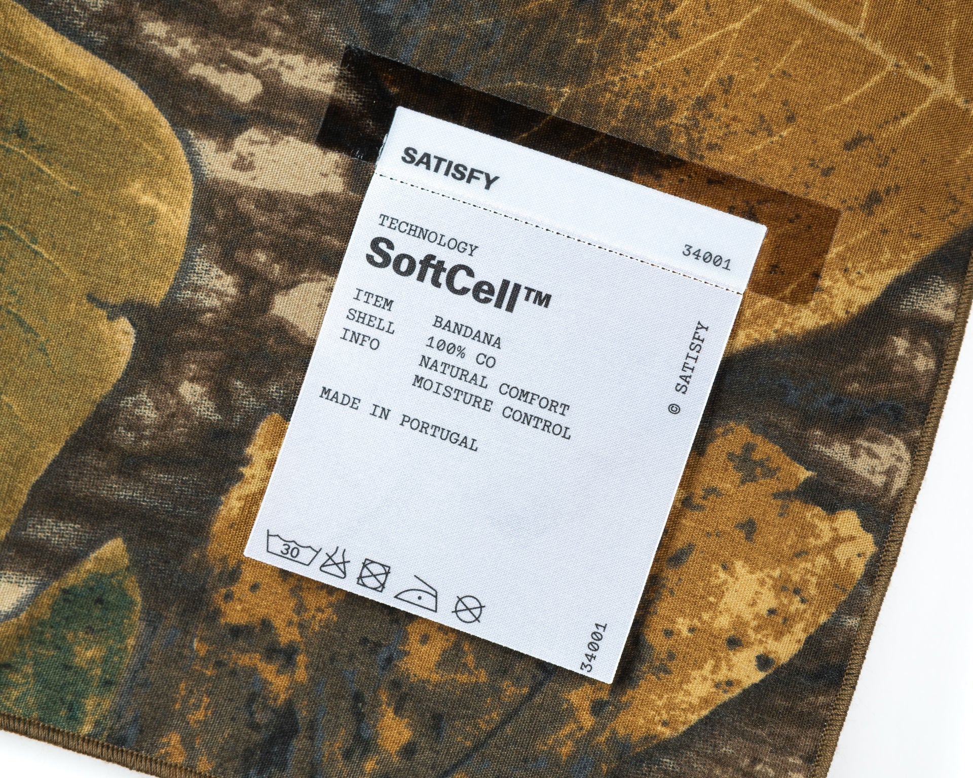Satisfy SoftCell Bandana - Camo Leaves
