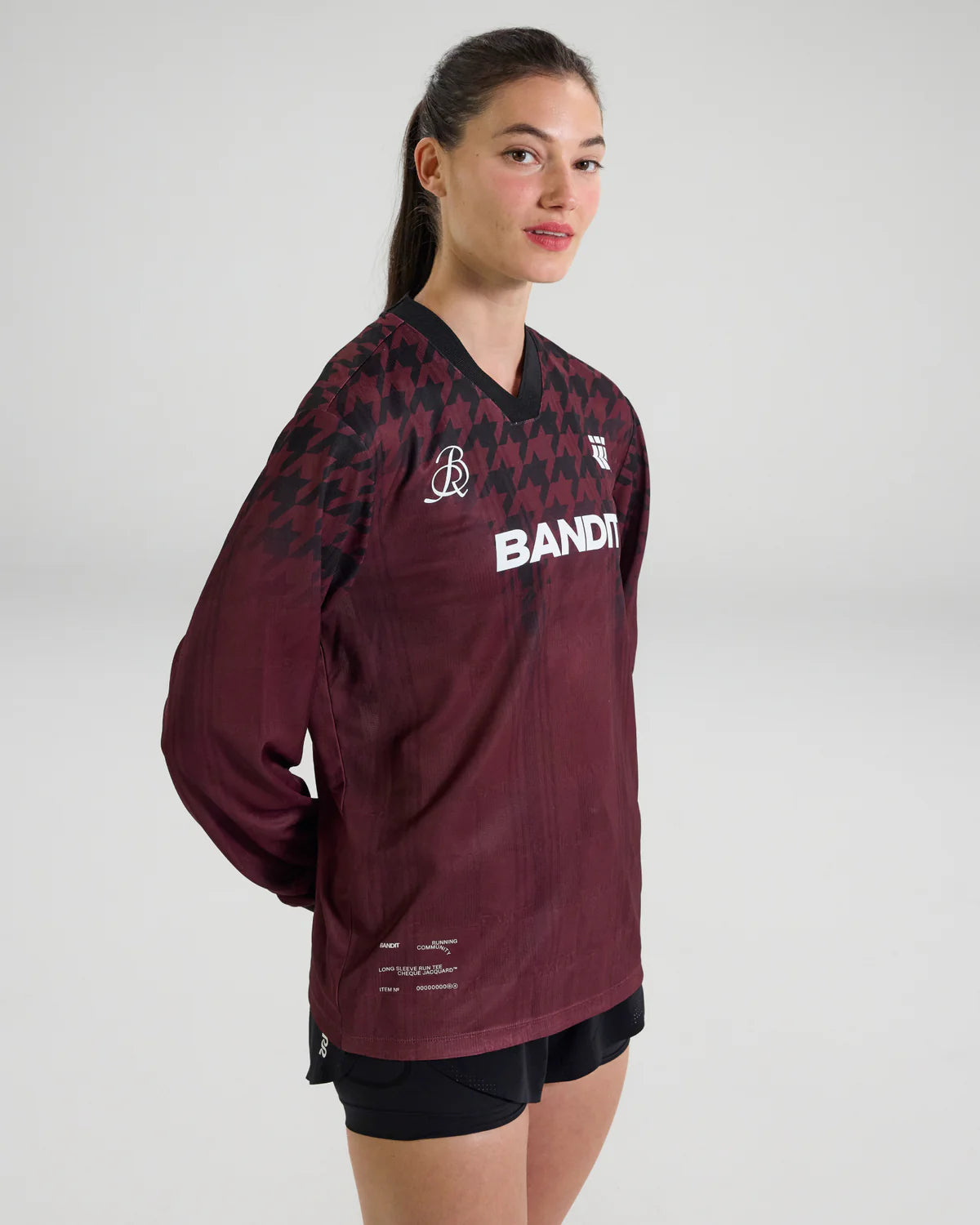 Bandit Jacquard Footy Long Sleeve - Fig Print