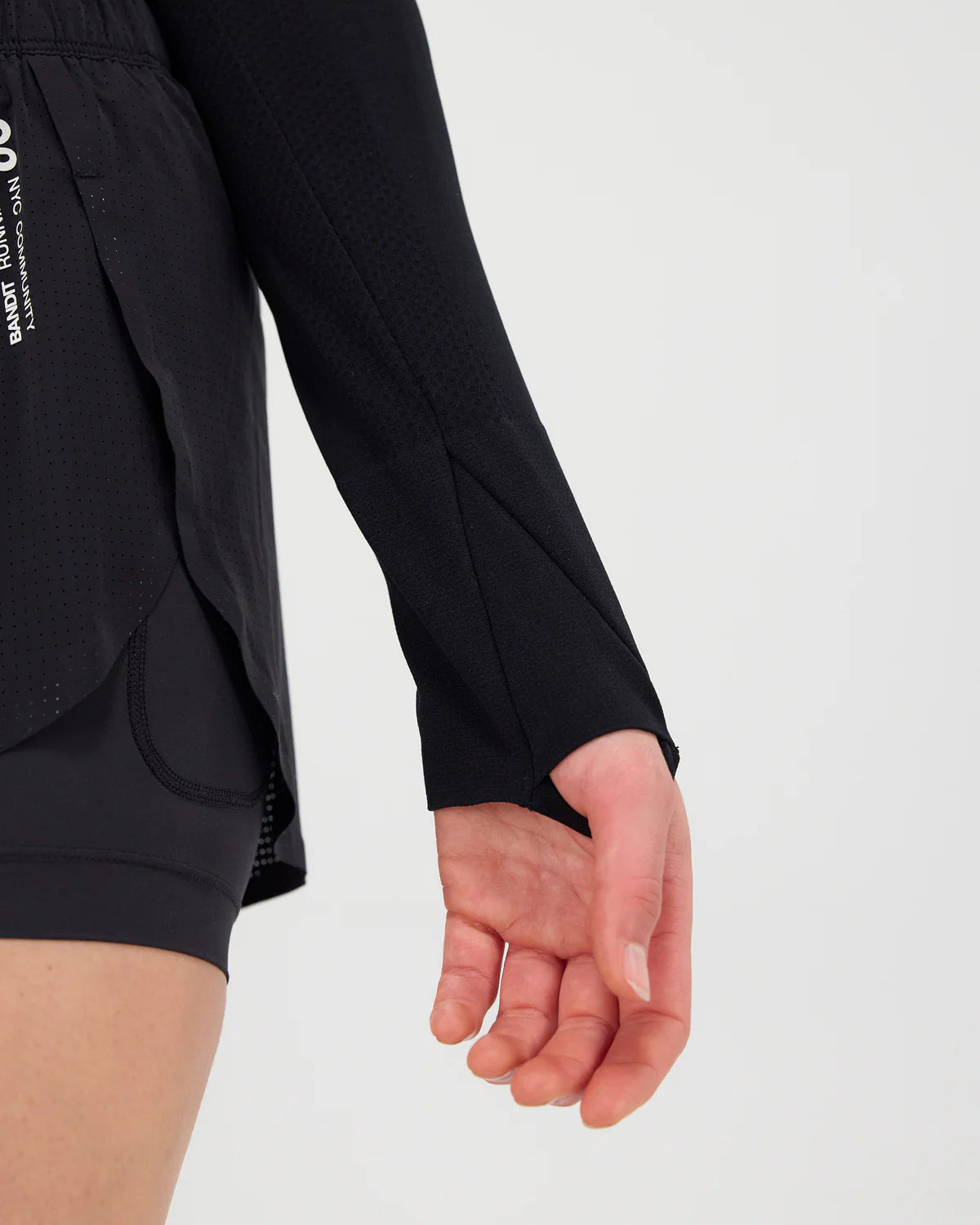 Bandit Women's Mercury Seamless™ Long Sleeve Crop - Black