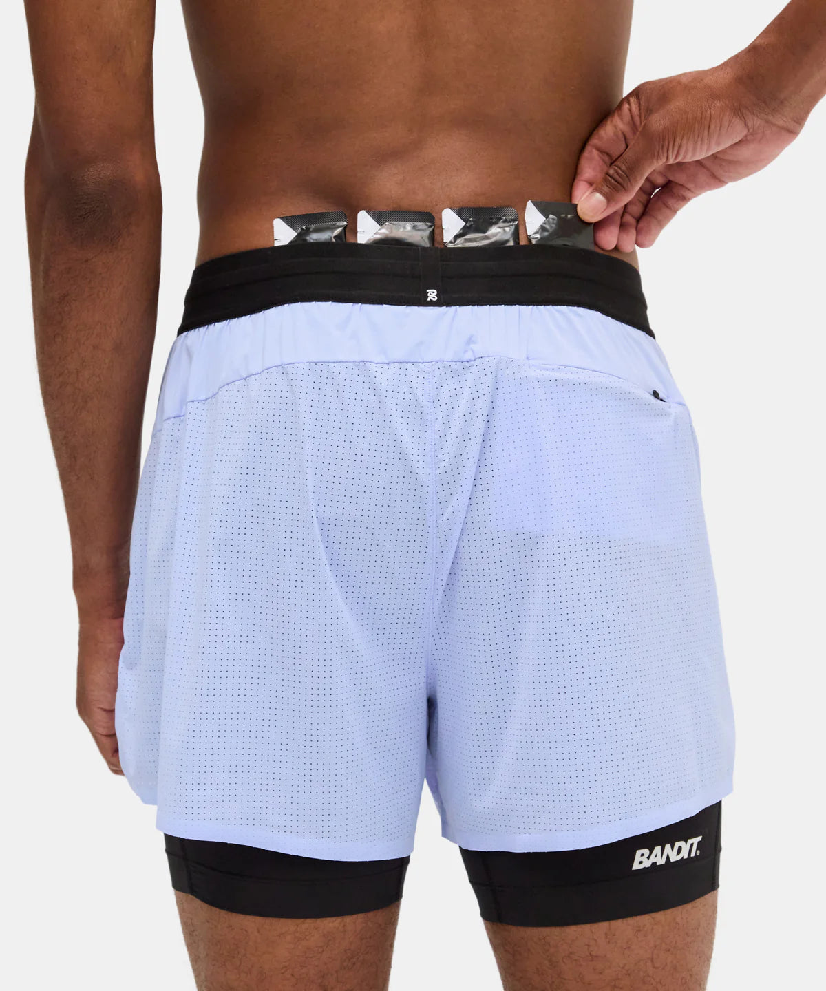 Bandit Men's Vento™ 2-In-1 Run Short - Breeze Blue