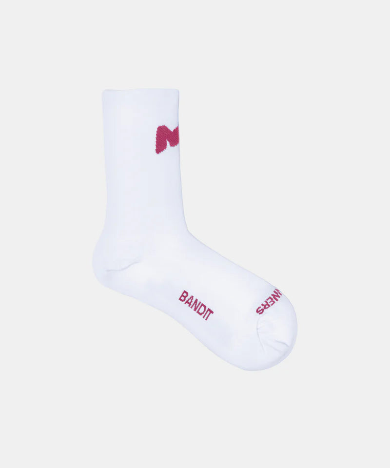 Bandit Lite Run™ "Graffiti NY" Socks - White / Berry - (2 Pack)