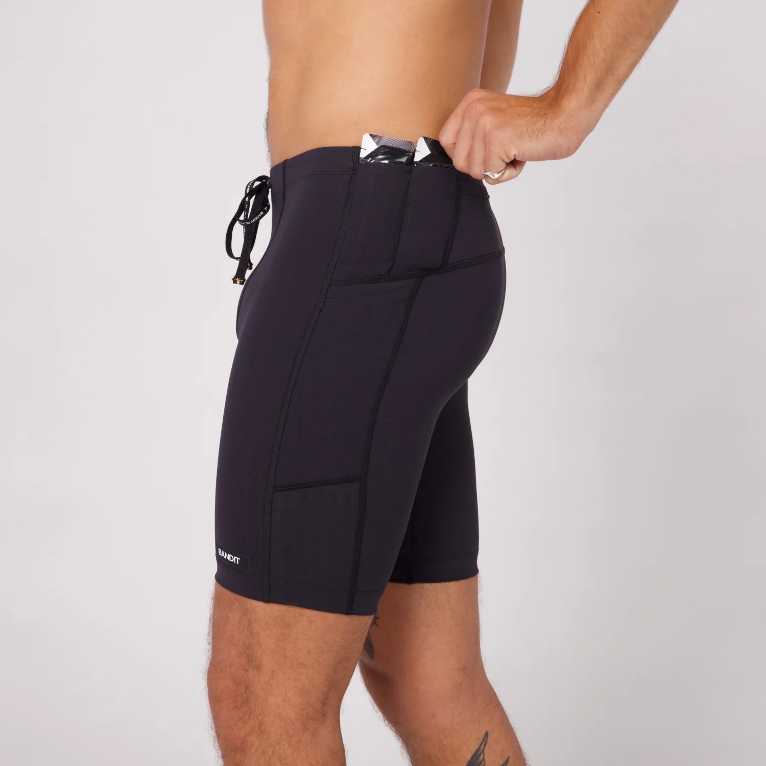 Bandit Gridlock™ 7 Pocket Half Tights - Black