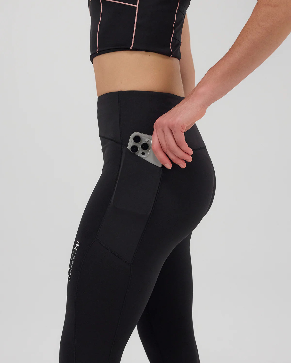 Bandit Stamina™ Pop Stitch™ High Waist Leggings - Black