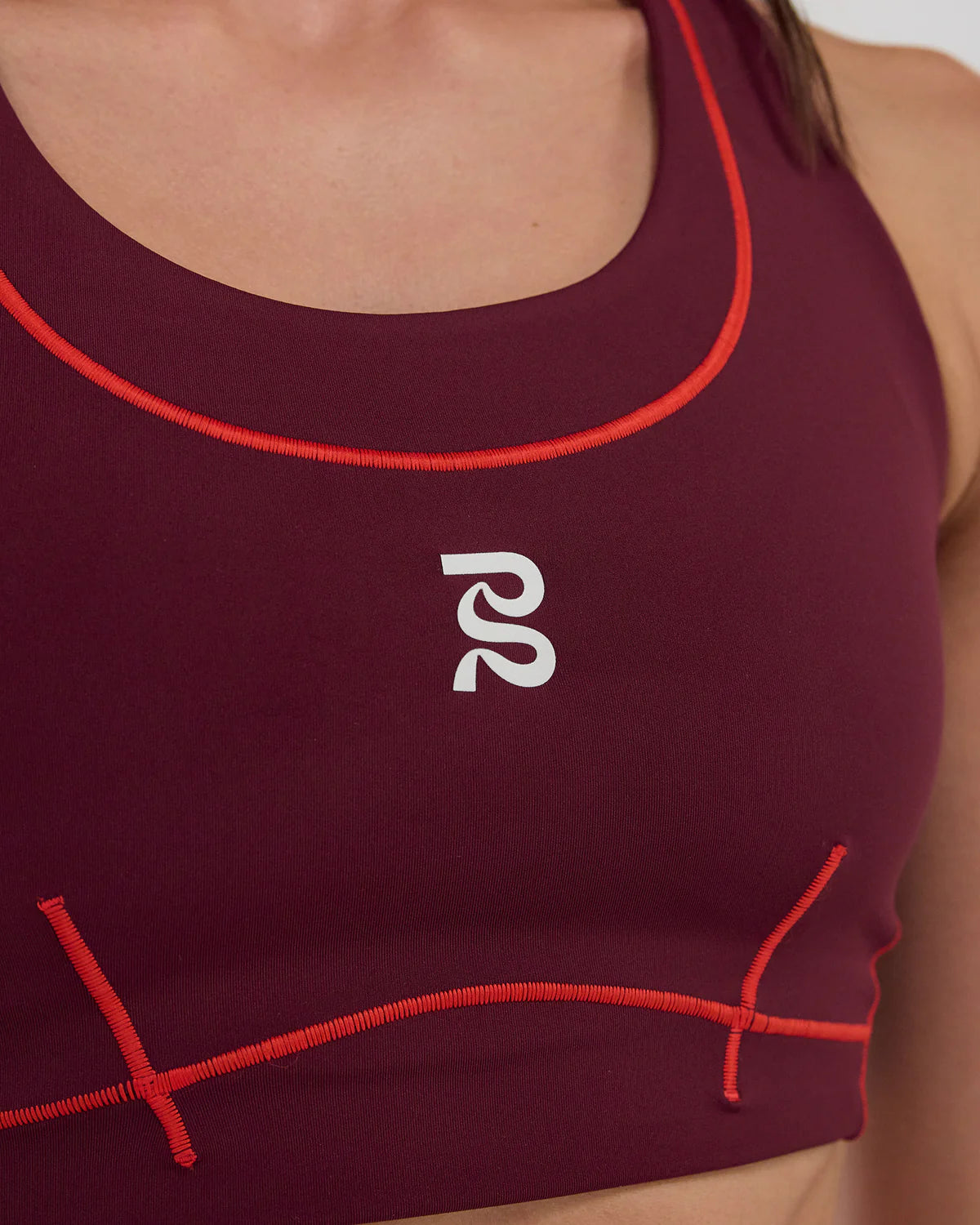 Bandit Stamina™ Pop Stitch™ Arco Bra - Fig / Intense Red