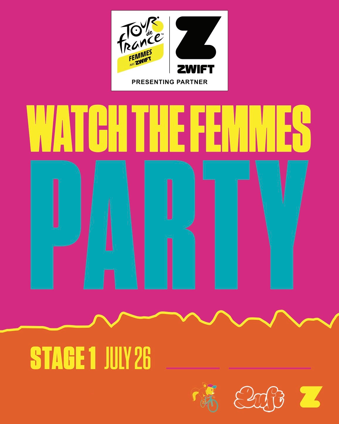 Tour De Femme Avec Zwift Ride and Watch Party