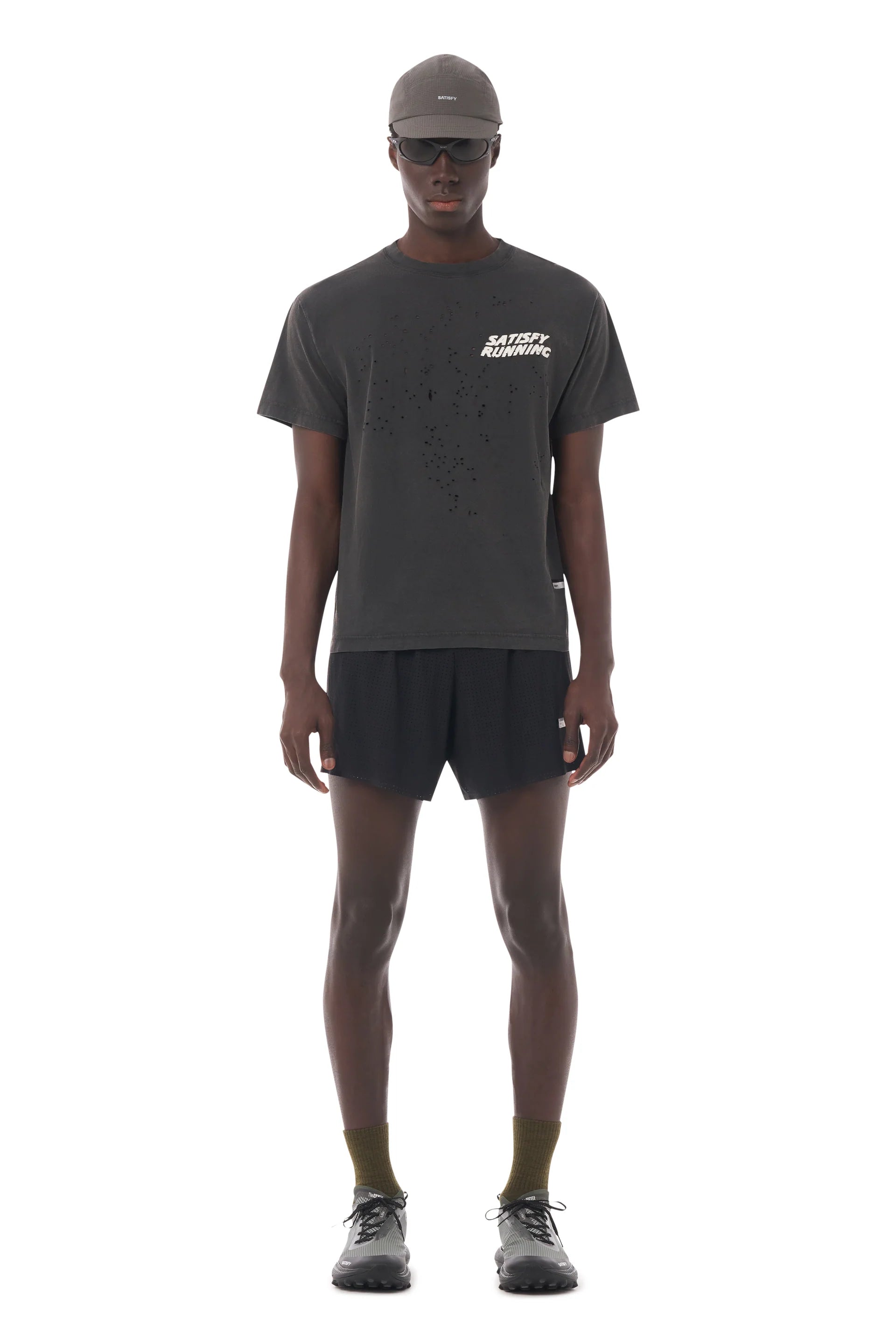 Satisfy MothTech™ T‑Shirt - Aged Black