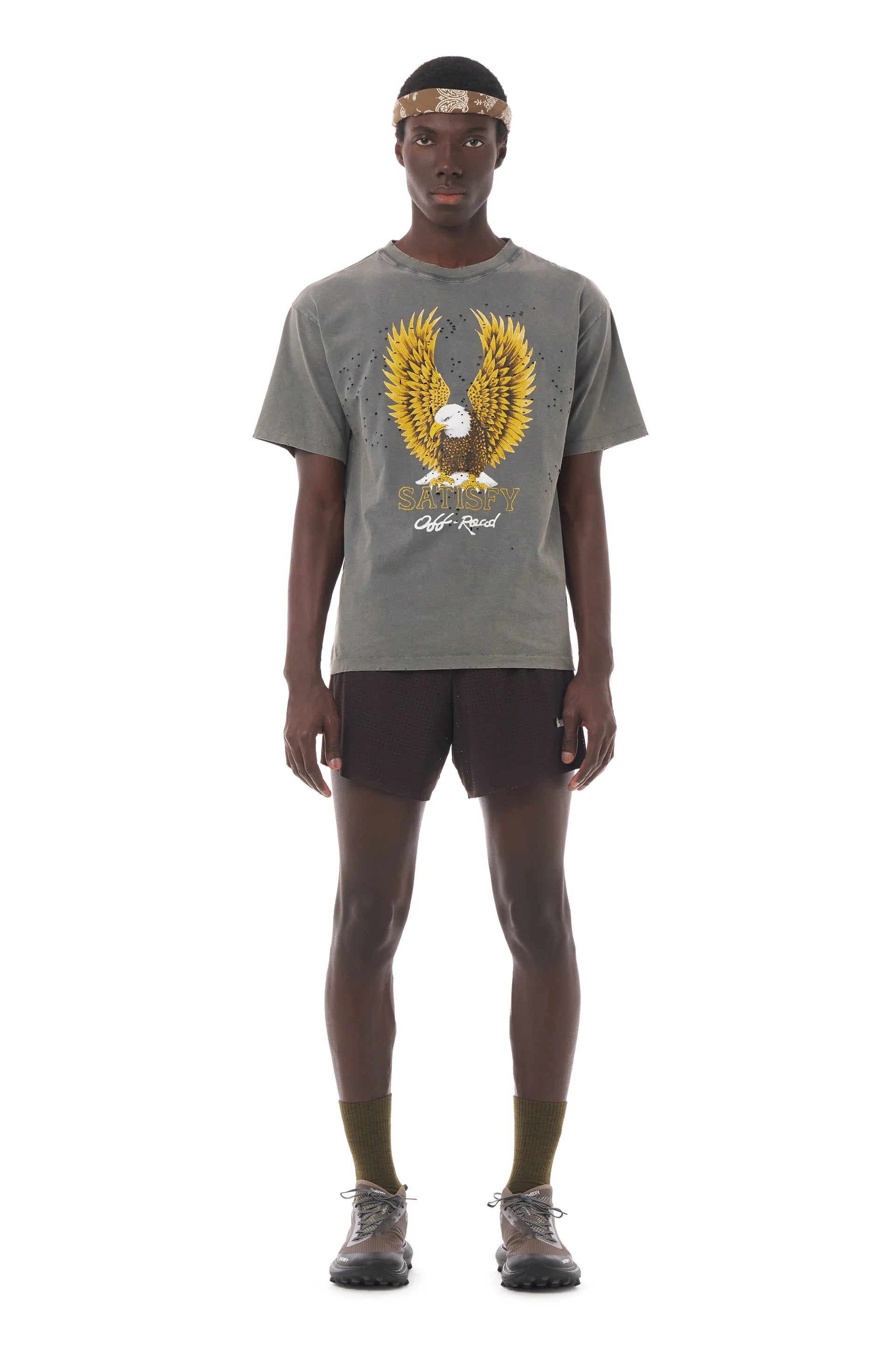 Satisfy MothTech™ T‑Shirt - Faded Black