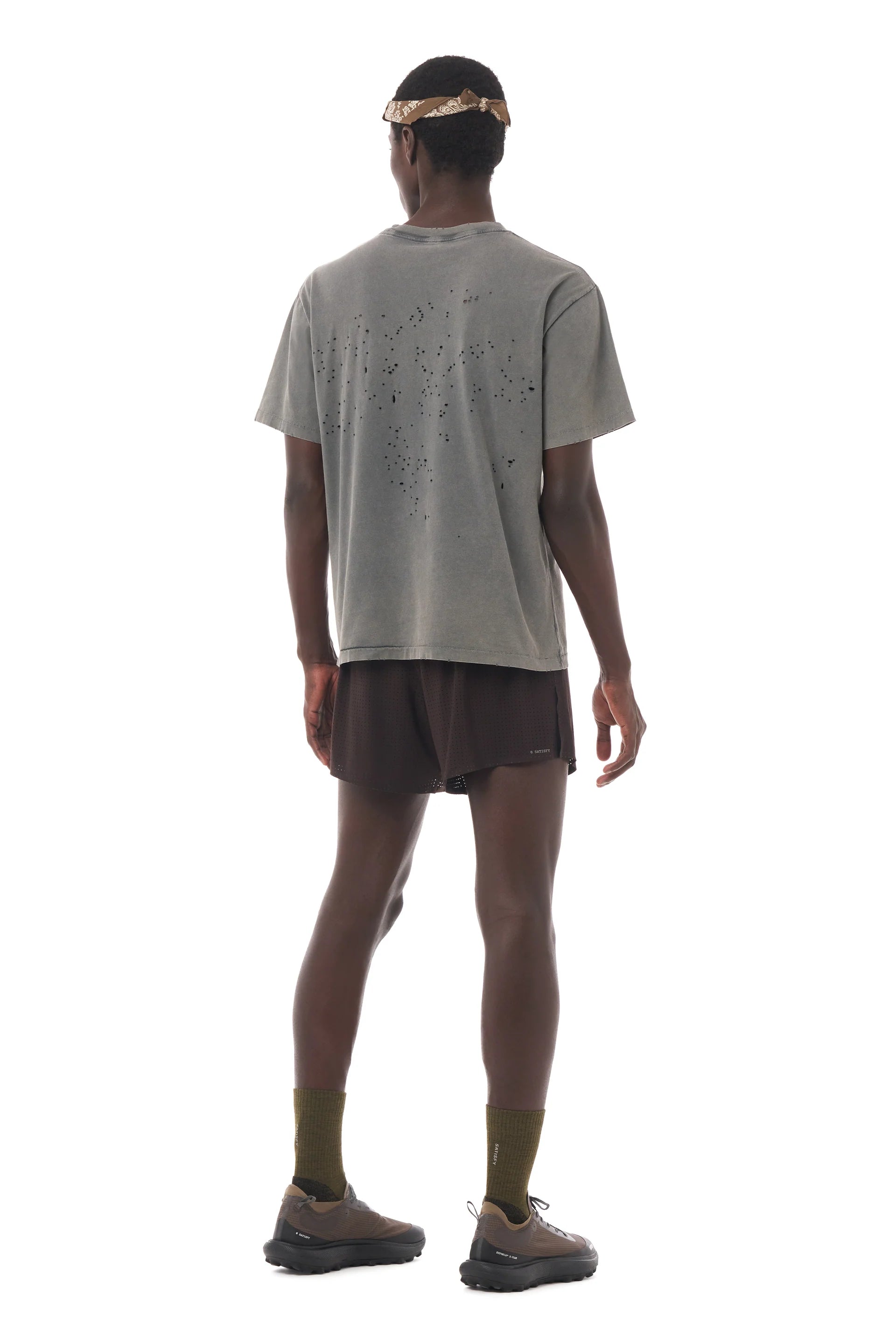 Satisfy MothTech™ T‑Shirt - Faded Black