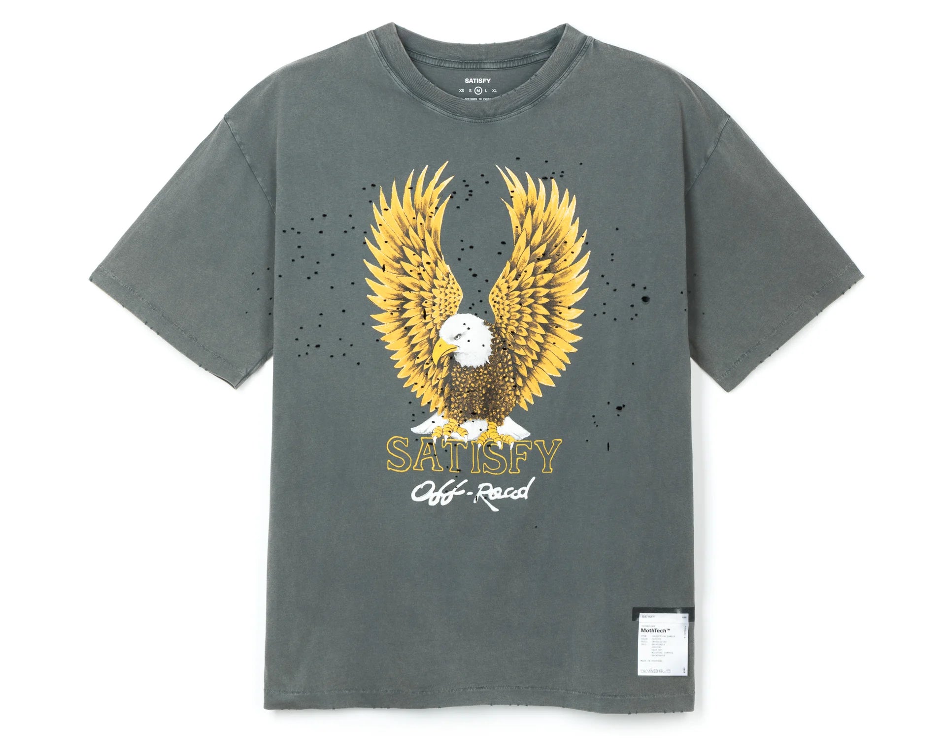 Satisfy MothTech™ T‑Shirt - Faded Black