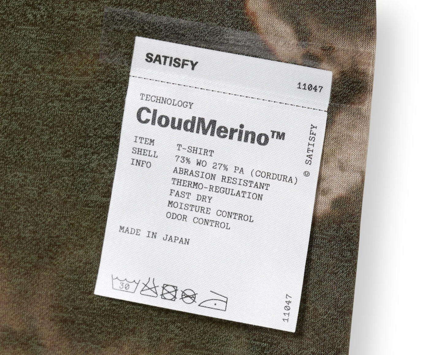Satisfy CloudMerino™ Cordura® T-Shirt - Batik Military Olive