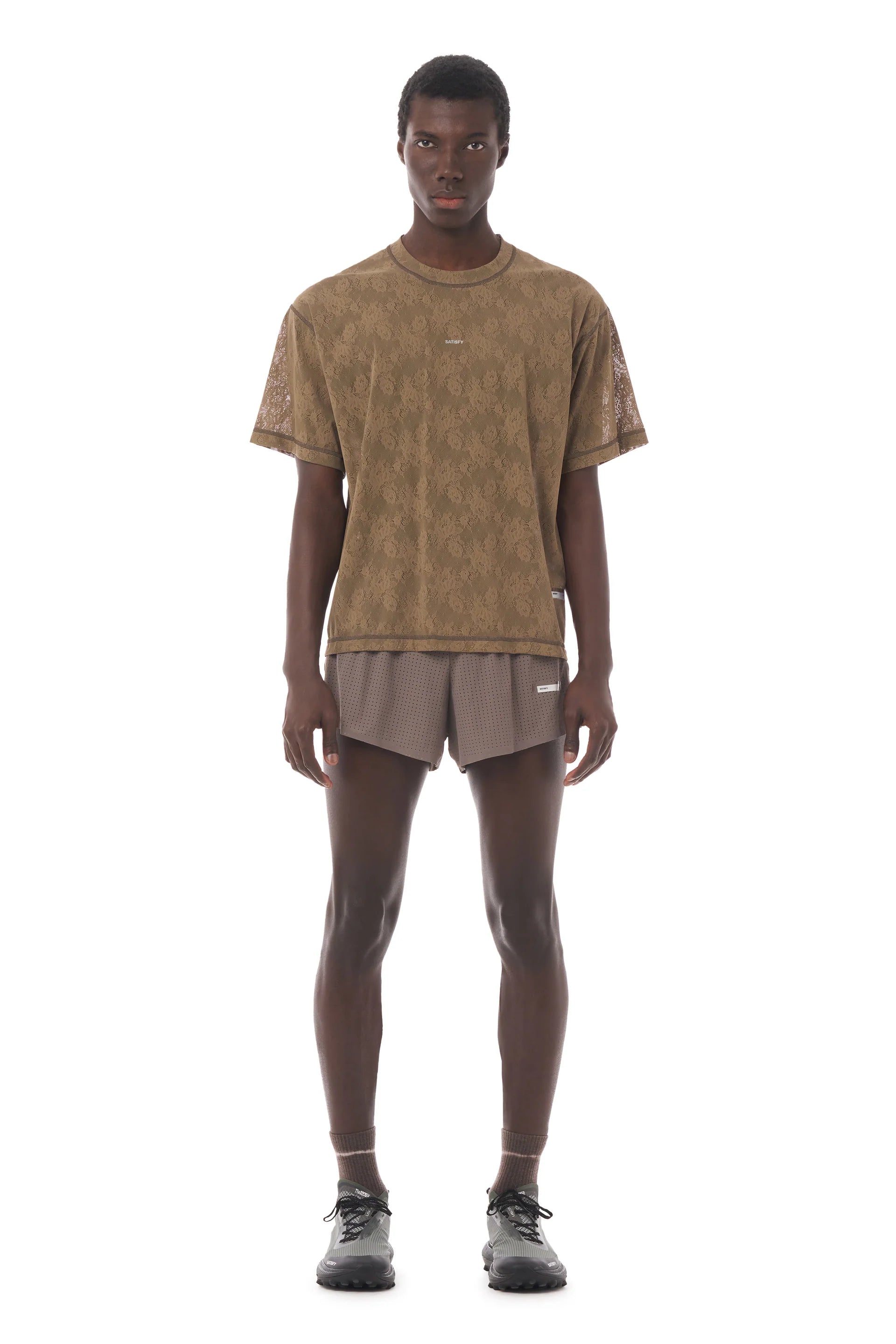 Satisfy SpaceLace™ T‑Shirt - Shitake