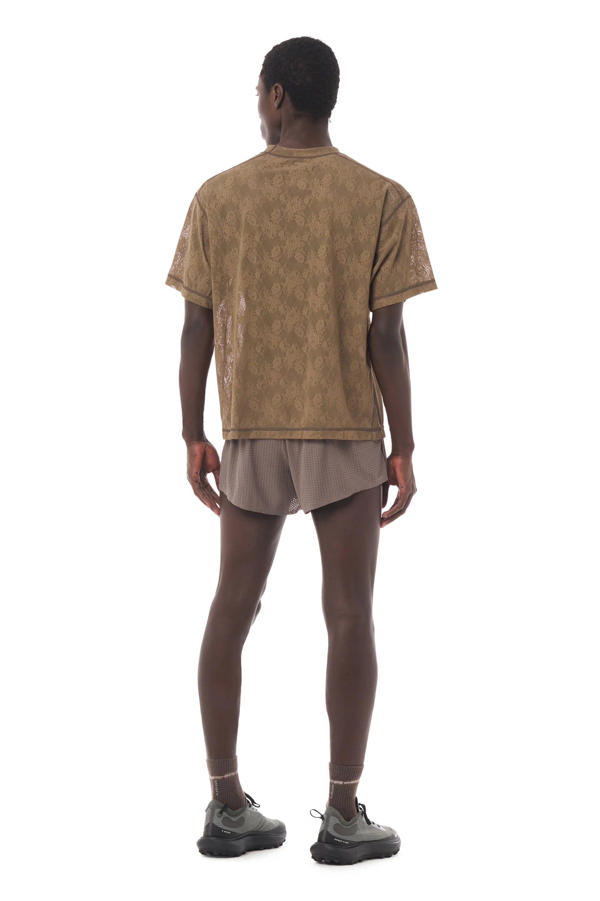 Satisfy SpaceLace™ T‑Shirt - Shitake