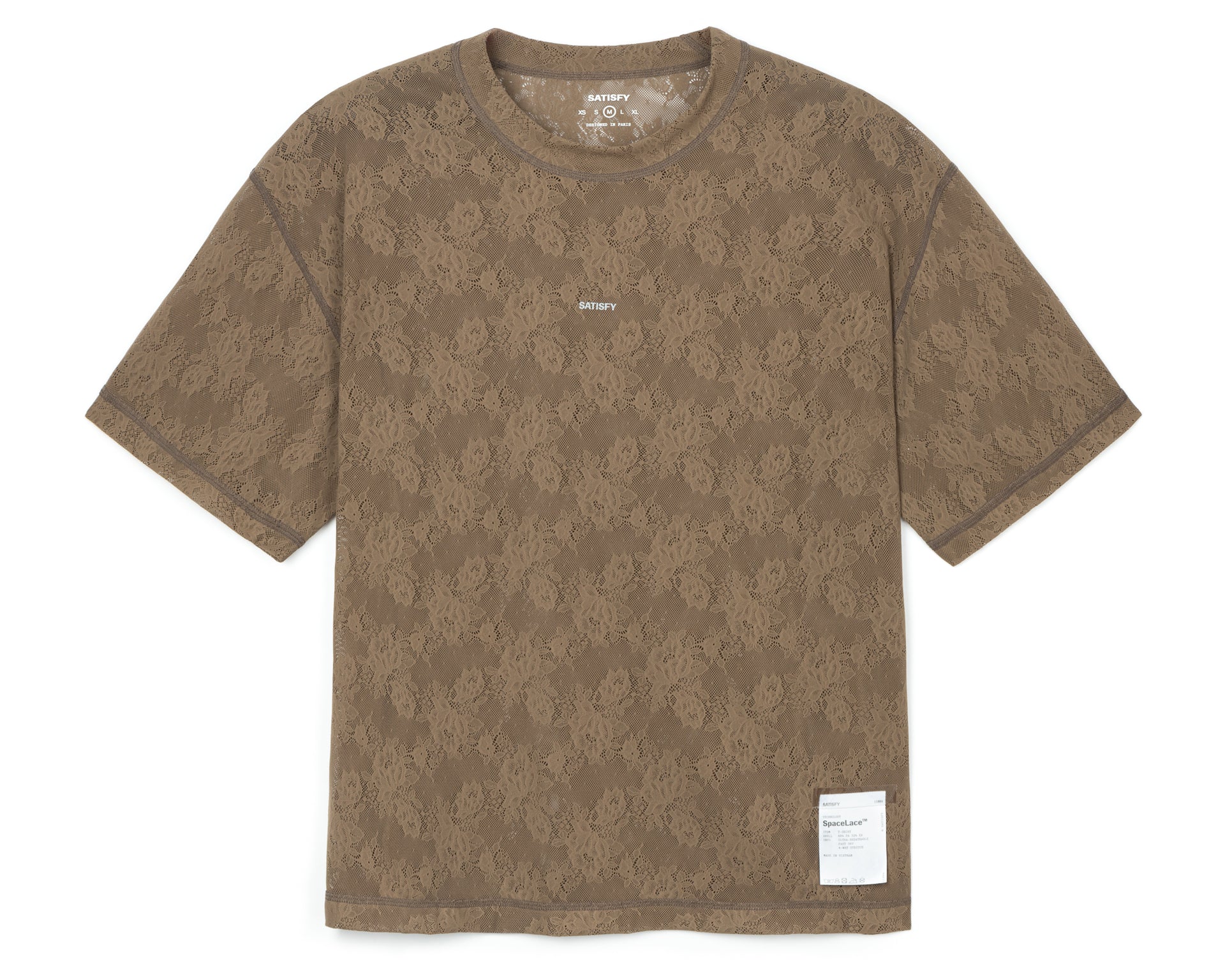 Satisfy SpaceLace™ T‑Shirt - Shitake