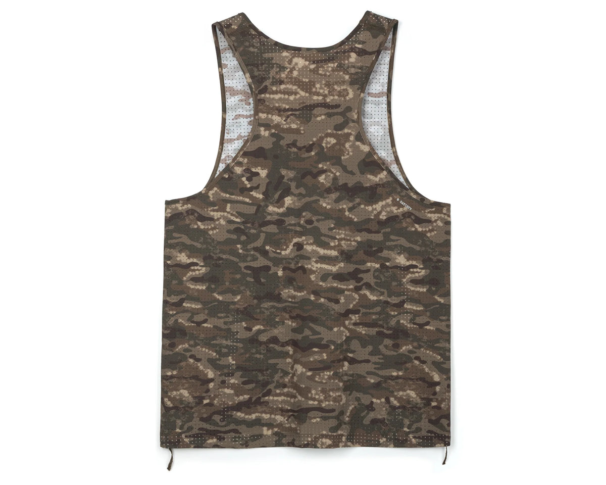 Satisfy Space‑O™ Singlet - Camo Overland Trek