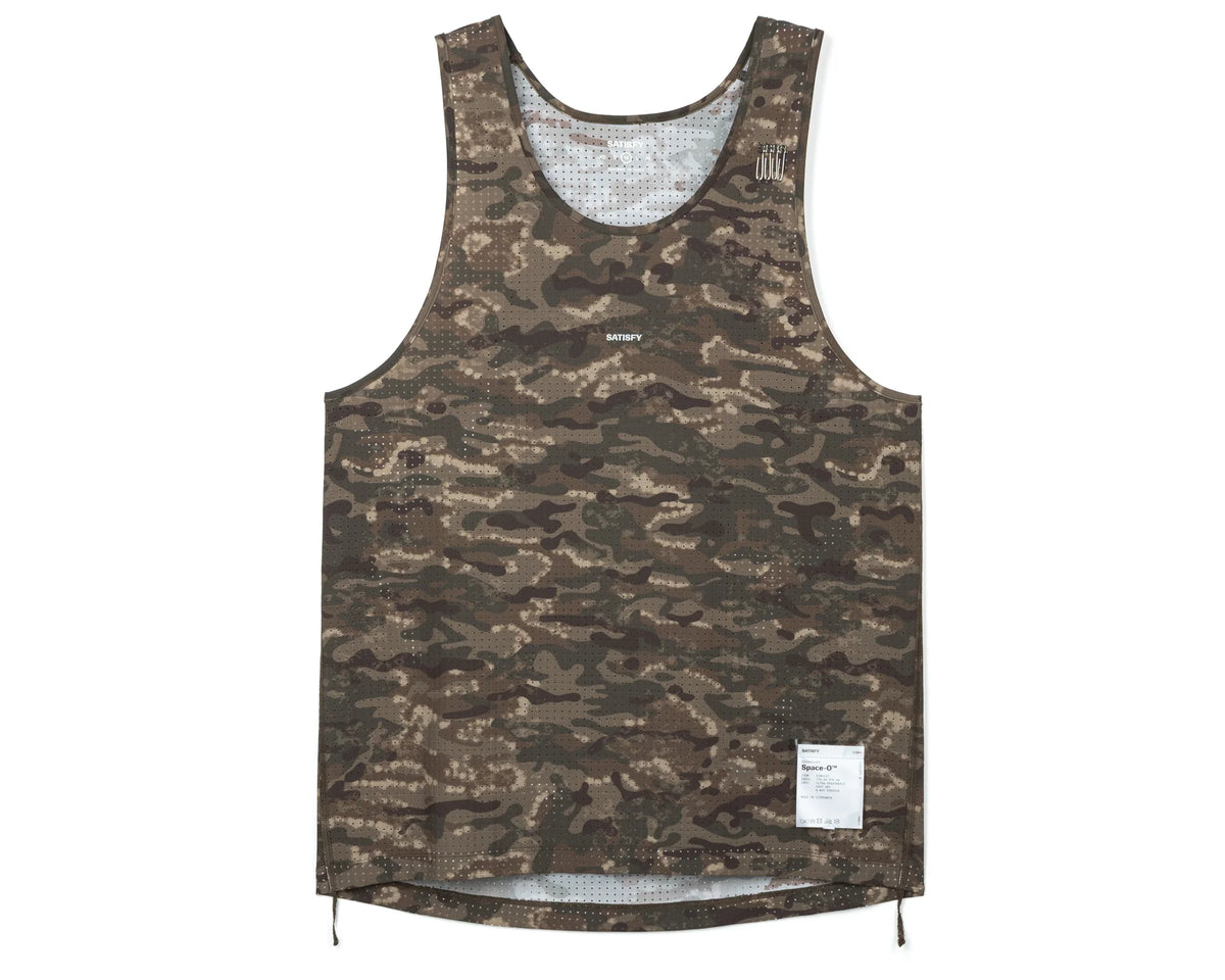 Satisfy Space‑O™ Singlet - Camo Overland Trek