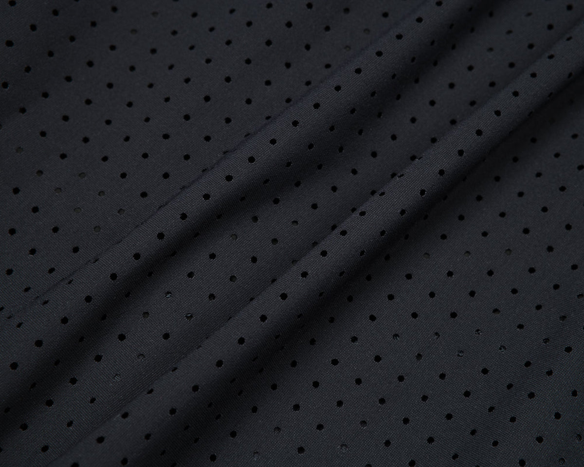Satisfy Space-O 2.5" Distance Shorts in Black, detail
