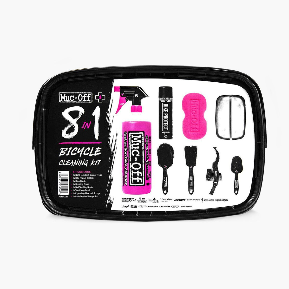Muc-Off 8-in-1 Bike Cleaning Kit, kit contents