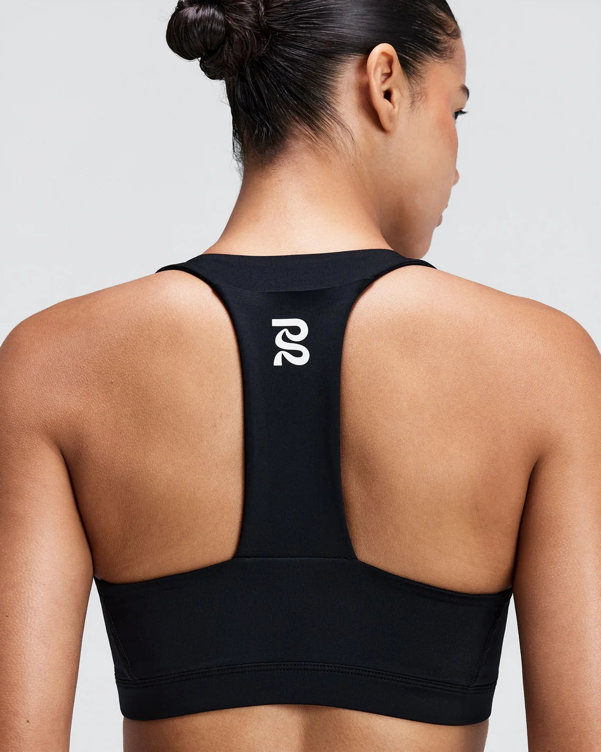 Bandit Womens Stamina-V™ GeoMesh™ V-Neck Run Bra - Black