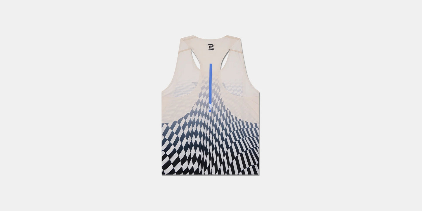 Bandit Drift™ Mosaic Racing Singlet - Black with Chalk