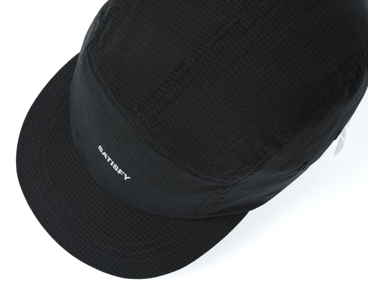 Satisfy Rippy Air Trail Cap in Black, top view