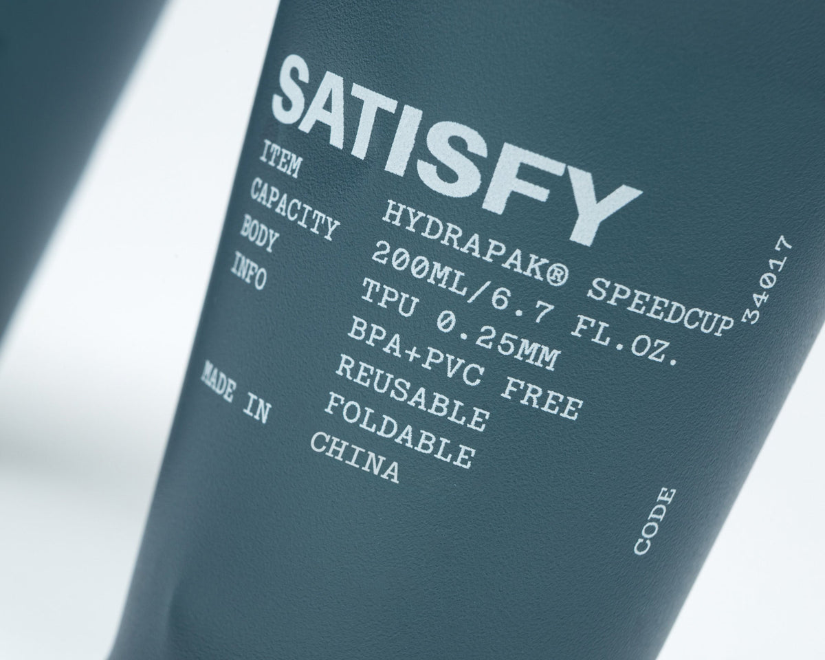 Satisfy HydraPak SpeedCup 2-Pack in Dark Slate, detail