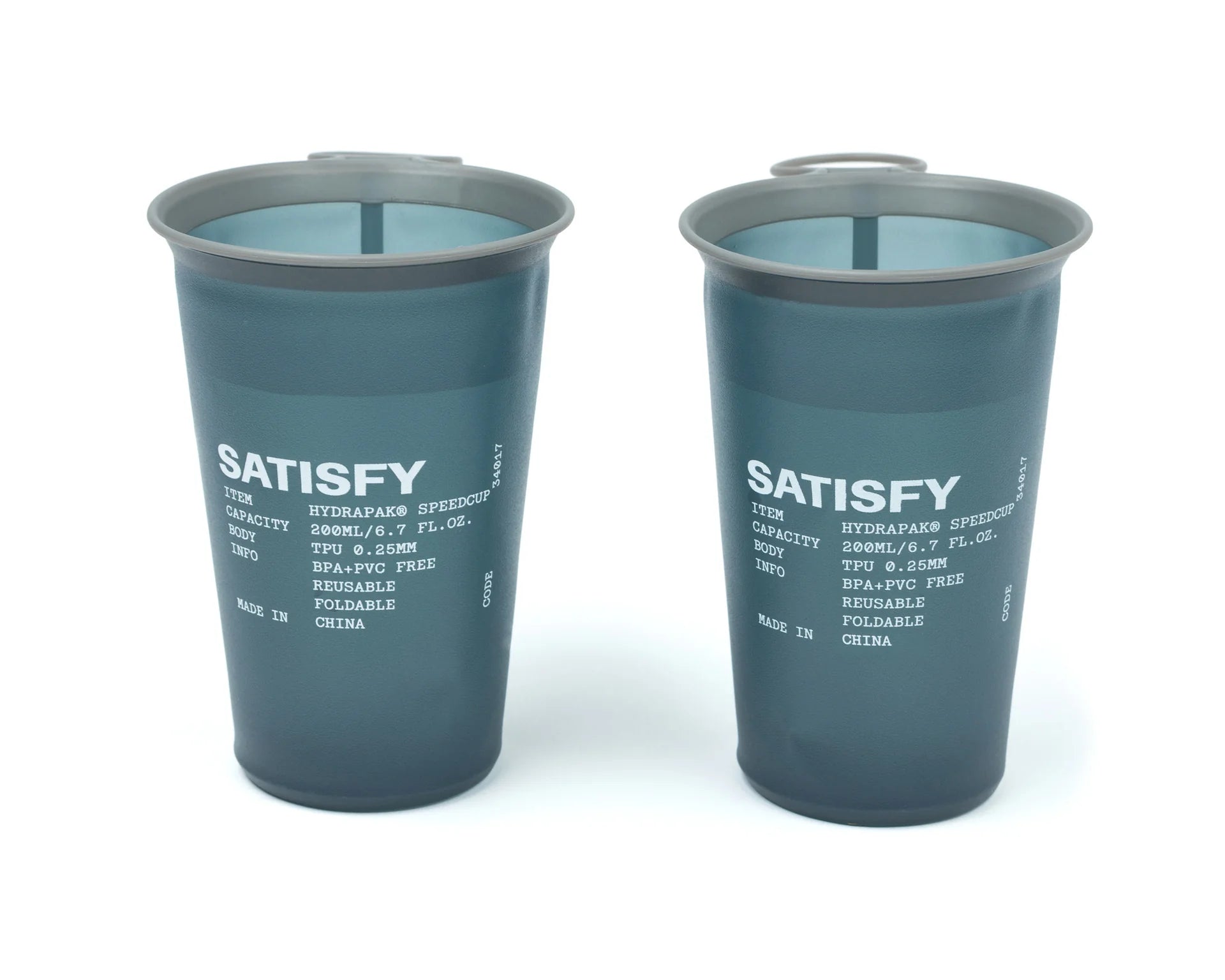 Satisfy HydraPak® SpeedCup™ 2‑Pack - Dark Slate