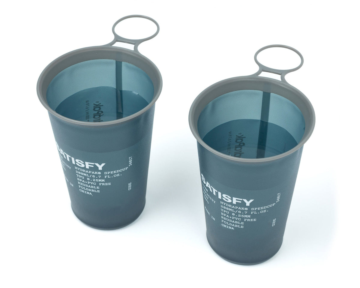 Satisfy HydraPak SpeedCup 2-Pack in Dark Slate, side view
