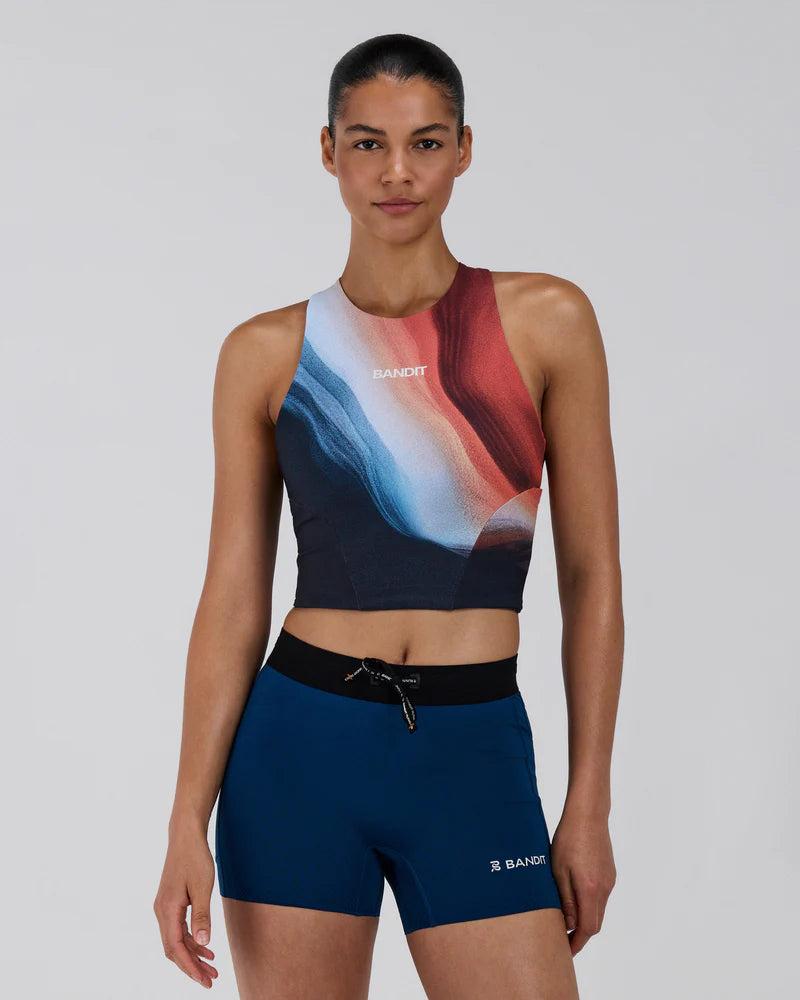 Bandit Women's Stamina™ Race Crop - Thermal Field Rusted Apricot