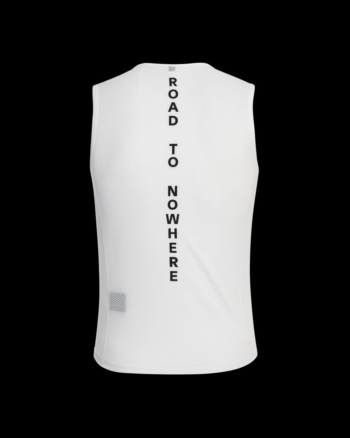 Pas Normal Studios Men's Sleeveless Base Layer in White, front view
