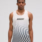 Bandit Drift™ Mosaic Racing Singlet - Black with Chalk