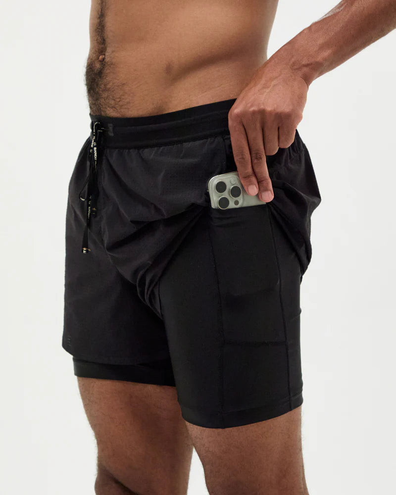 Bandit Men's Vento™ Next Gen 2-In-1 Run Short - Black