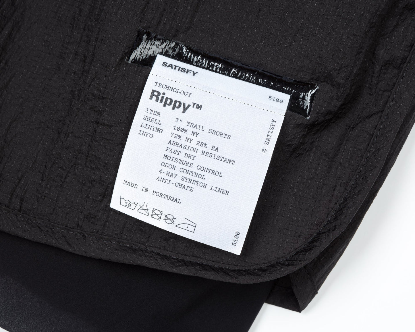 Satisfy Rippy™ 3" Trail Shorts - Black