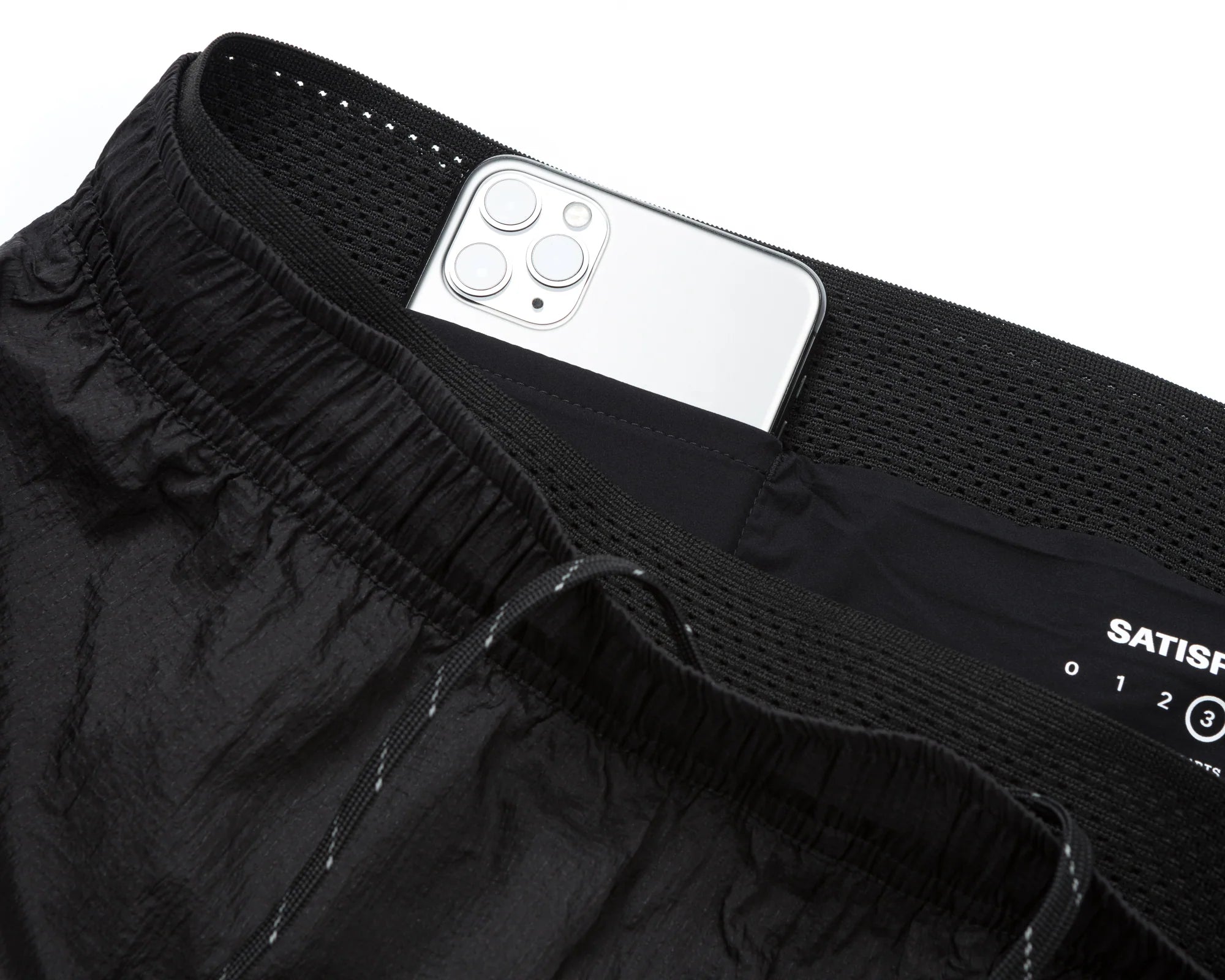Satisfy Rippy™ 3&quot; Trail Shorts - Black