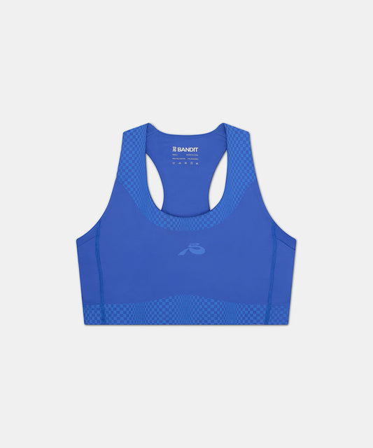 Bandit Stamina™ Scoop Neck Run Bra - Deep Peri Blue