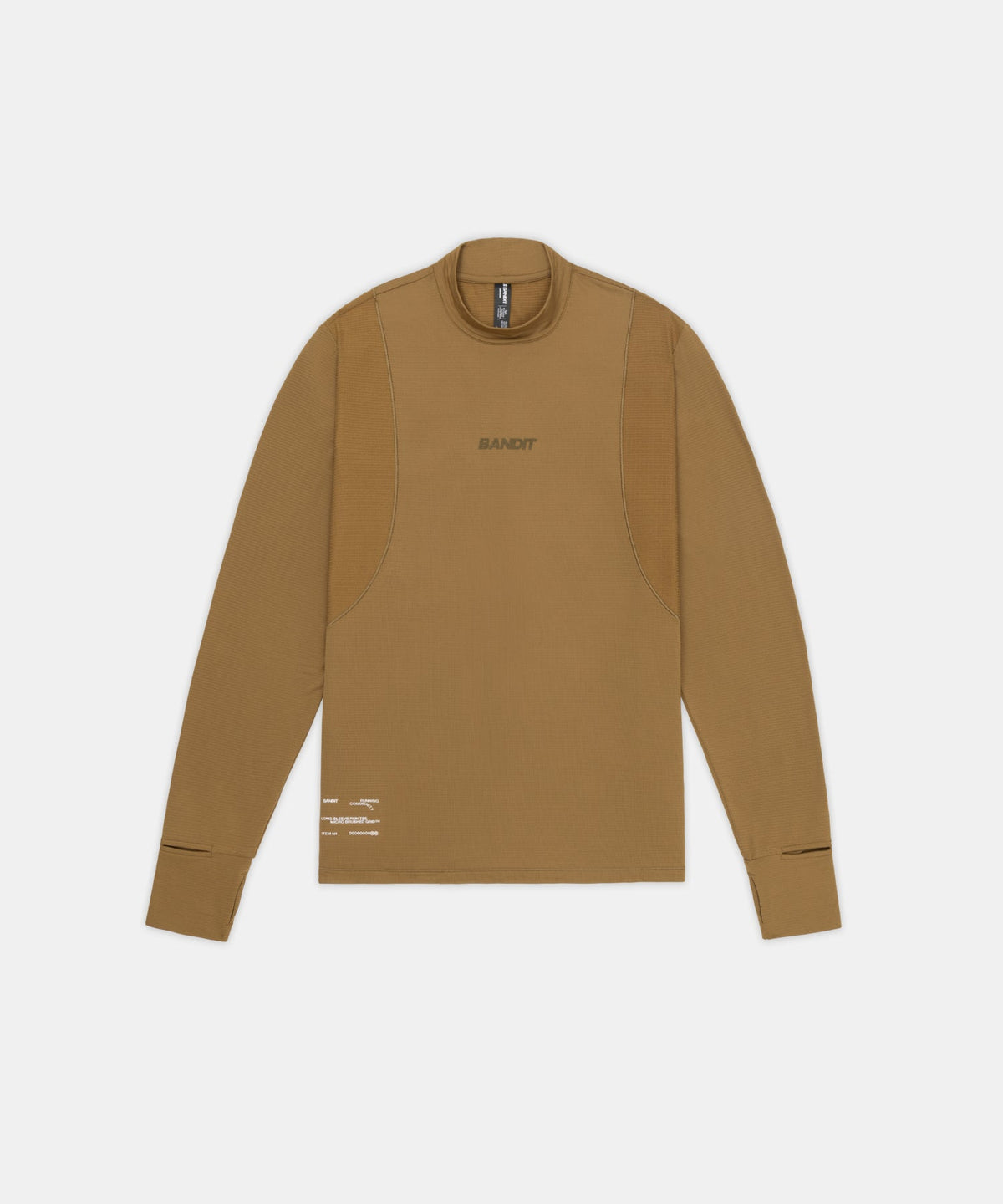 Bandit AuraGrid Mockneck Long Sleeve in Antique Brass, front view