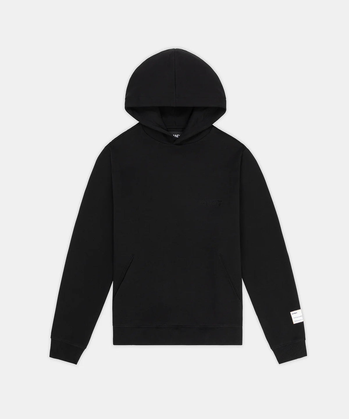 Bandit Melted Bandit Embroidered Hoodie in Black, front view