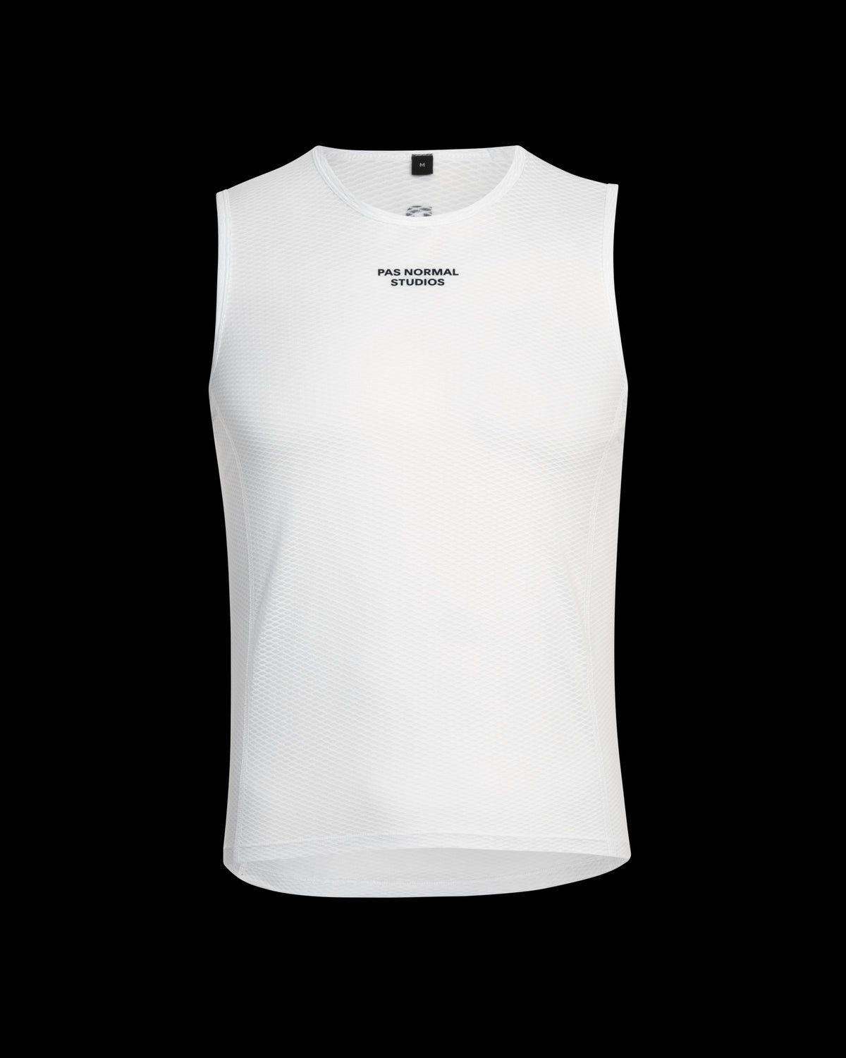 Pas Normal Studios Men's Sleeveless Base Layer in White, back view