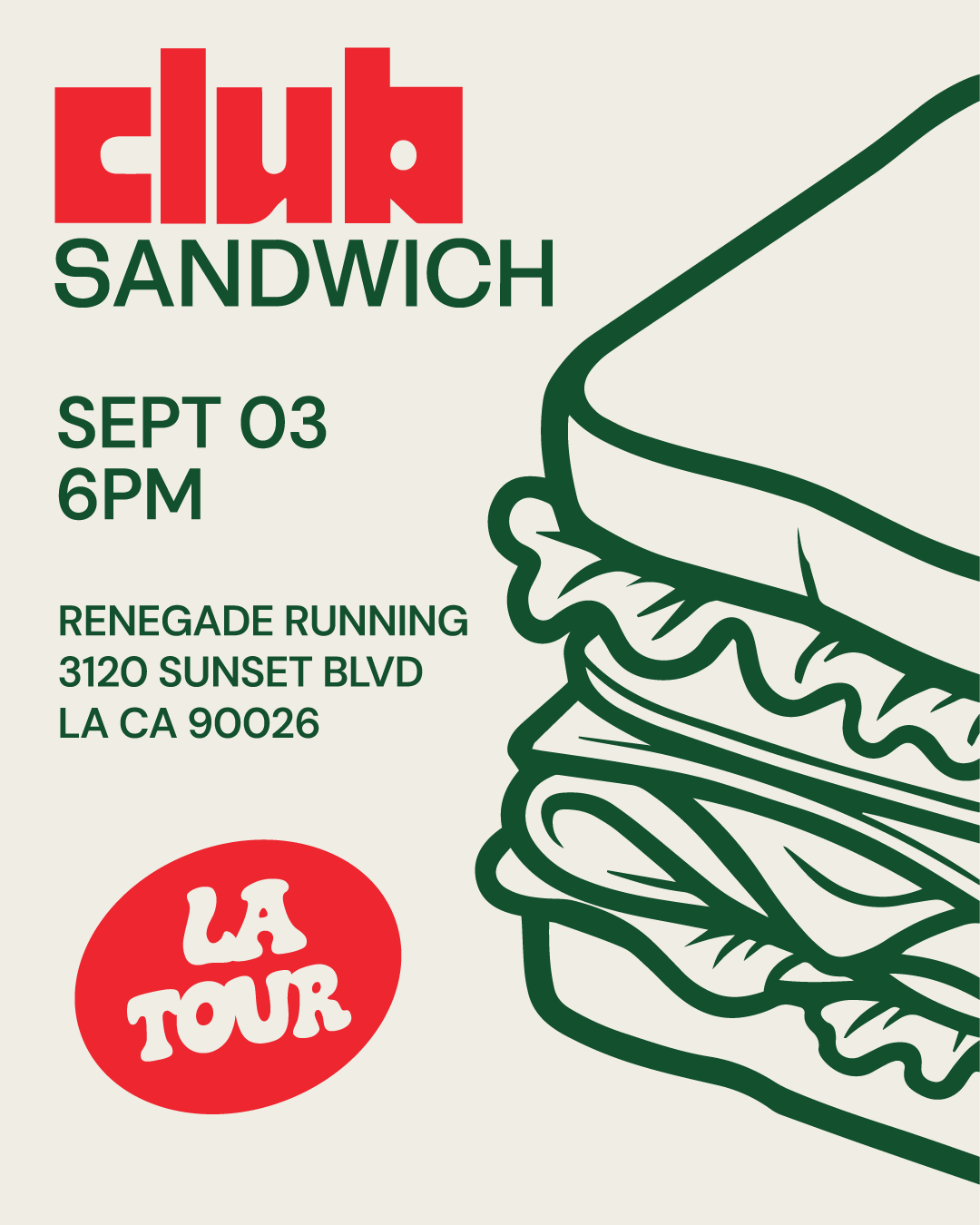 Club Sandwich 02 @ Renegade Running